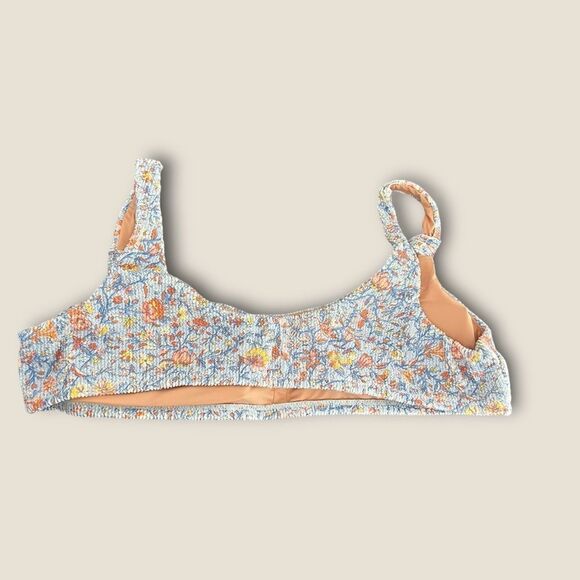 Blue floral Bikini Top size 3X NWT - Picture 3 of 6